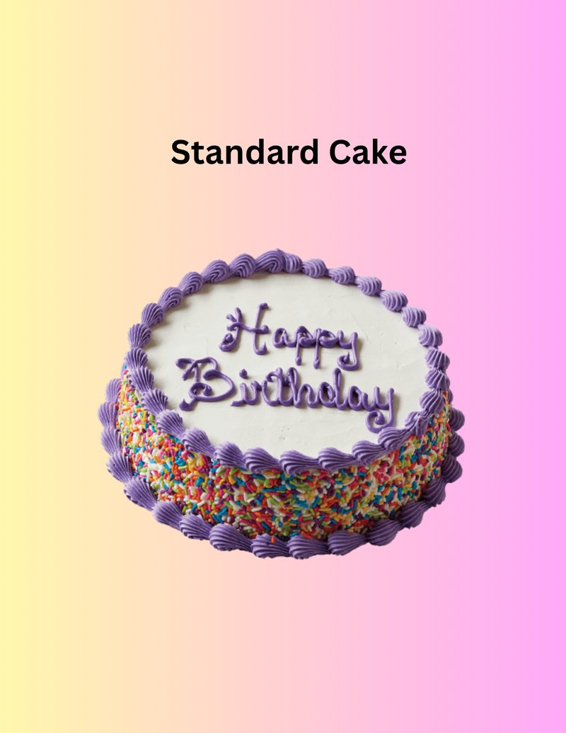 Custom birthday ice cream cake