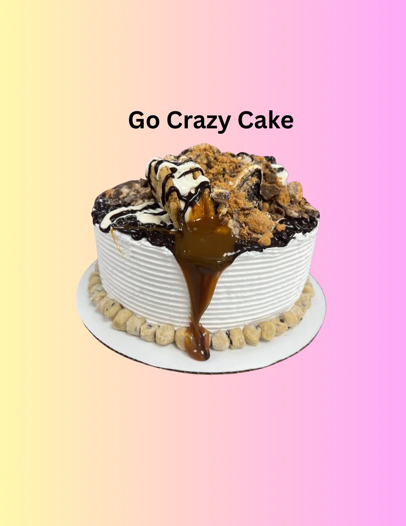 Go Crazy custom ice cream cake