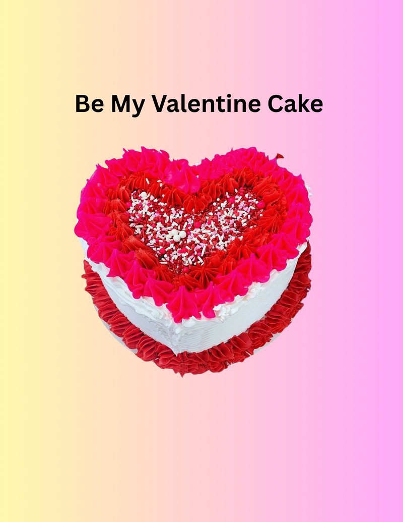 Be My Valentine custom ice cream cake
