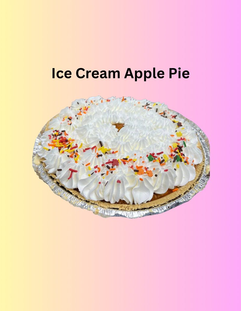 Ice cream apple pie